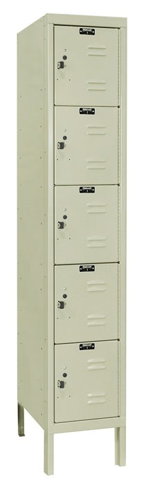 Five Tier 1 Wide Premium Metal Locker