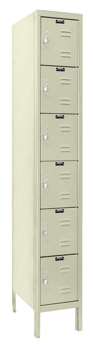 Six Tier 1 Wide Premium Metal Locker