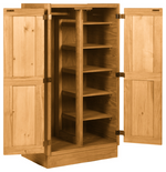 Classic Double Wardrobe with Shelves