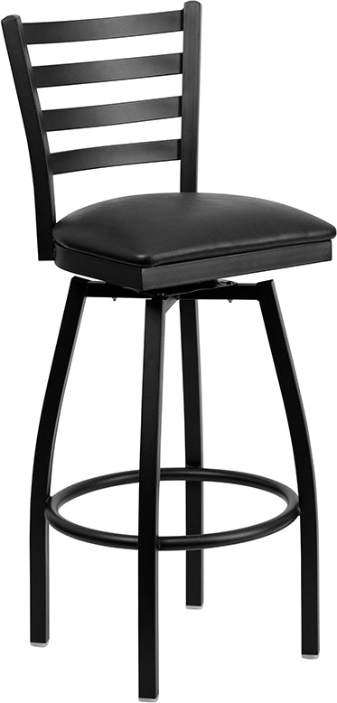 Hercules Ladder Back Swivel Bar Stool