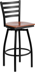 Hercules Ladder Back Swivel Bar Stool