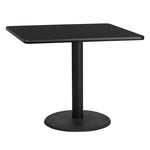 Square Dining Table Round Base