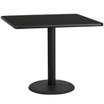 Square Dining Table Round Base