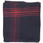 Wool Blanket Red-Striped Navy